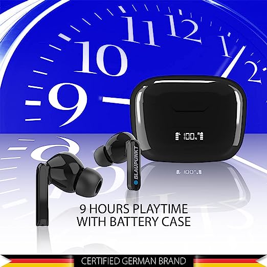 Blaupunkt BTW10S Truly Wireless Bluetooth in Ear Earphone with Mic (Black) Blaupunkt BTW10S Truly Wireless Bluetooth in Ear Earphone with Mic (Black)